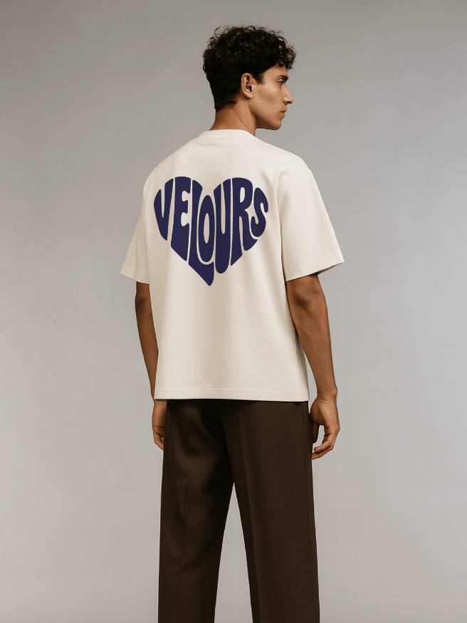 Bold Heart t-shirt - white model